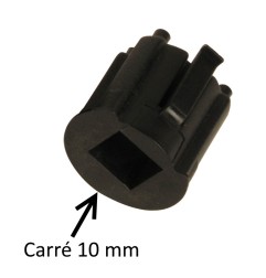 Moyeu d'adaptation sortie carré 10 mm DEPT1050-C10