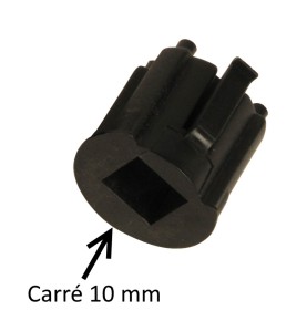 Moyeu d'adaptation sortie carré 10 mm DEPT1050-C10