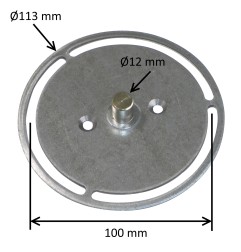 Support de bride avec pivot Ø 12 mm DEPT1061/G00