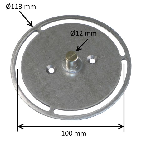 Support de bride avec pivot Ø 12 mm DEPT1061/G00