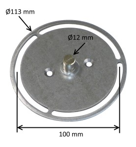 Support de bride avec pivot Ø 12 mm DEPT1061/G00