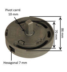 Treuil pour volet roulant 6S2.720028 E:6P7 E:C10