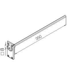 Sortie de caisson avec articulation invisible