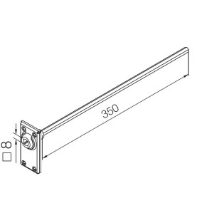 Sortie de caisson avec articulation invisible