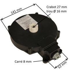 Treuil pour volet roulant droit ZFC165 E:C8