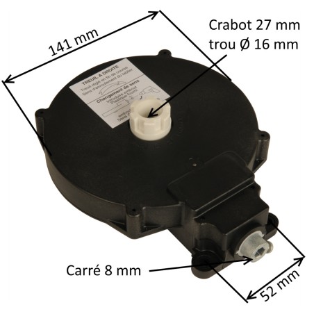 Treuil pour volet roulant droit ZFC165 E:C8