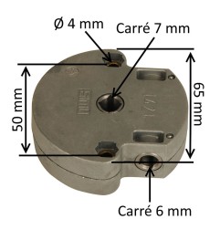 Treuil pour volet roulant 1421 E:C6 S:C7