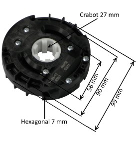 Treuil débrayage E:6P7- SCrabot 27 mm