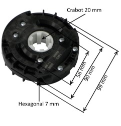 Treuil Technivis FDC E:6P7-S:Crabot 20 mm