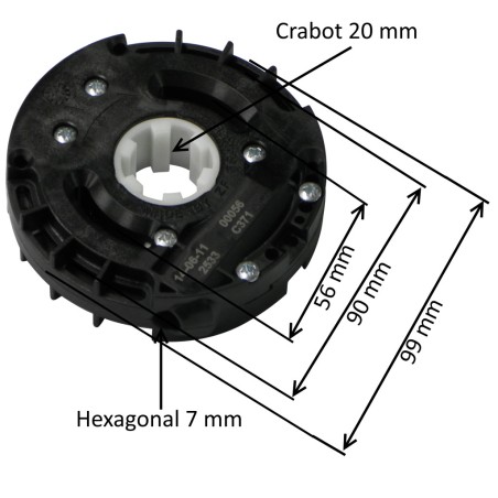 Treuil Technivis FDC E:6P7-S:Crabot 20 mm