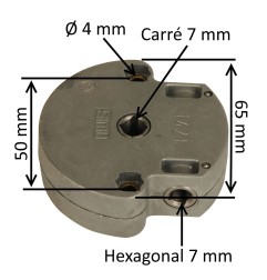 Treuil 1421 pour volet roulant E:6P7 S:C7