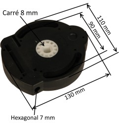 Treuil pour volet roulant ZFC182 E:6P7 S:C8