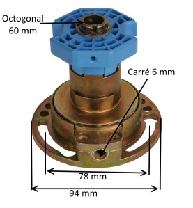 Treuil à pignon conique côté gauche E:C6 S:octo 60