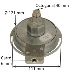 Treuil à cliquets pour volet roulant gauche E:C6 S:octo 40