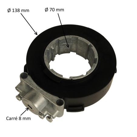Treuil pour volet roulant E:C8 S:rond 70 mm