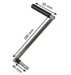 Manivelle pour enrouleur carré 8 mm