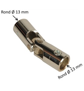 Genouillère acier Ø 18 mm : Rond 13 mm / Rond 13 mm