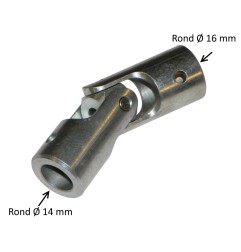 Cardan acier 24 mm : Rond 16 mm /Rond 14 mm