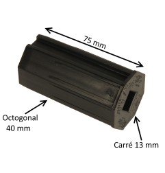 Embout octogonal 40 mm – carré 13 mm