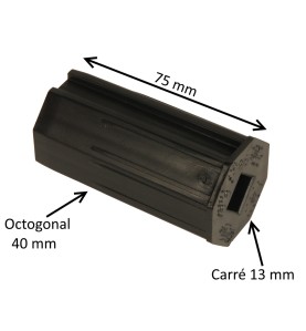 Embout octogonal 40 mm – carré 13 mm