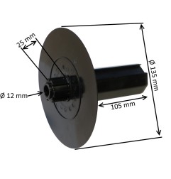 Embout flasque Ø135 mm pour tube octo 40