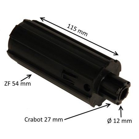 Embout pour tube ZF54 – crabot 27 mm