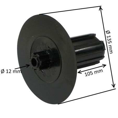 Embout flasque Ø135 mm pour tube ZF54