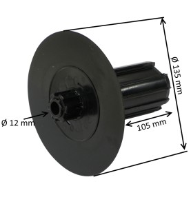 Embout flasque Ø135 mm pour tube ZF54