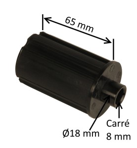 Embout pour tube ZF45 – nez carré 8 mm