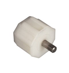 Embout PVC pour tube octogonal 40 mm sur une longueur de 31 mm - Pivot téton de diamètre 8 mm