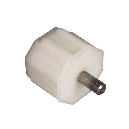 Embout PVC pour tube octogonal 40 mm sur une longueur de 31 mm - Pivot téton de diamètre 8 mm