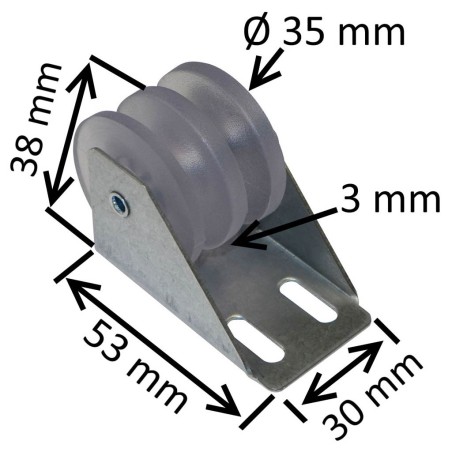 Rouleau de guidage pour tablier DEPD20