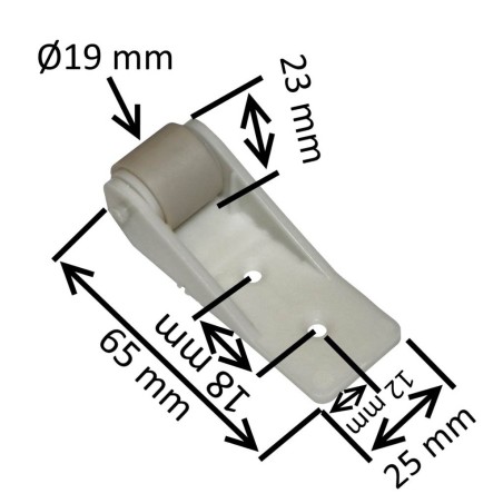 Rouleau de guidage anti flexion pour tablier ZFG220A