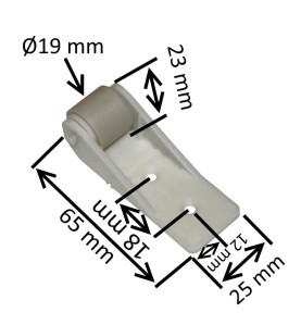 Rouleau de guidage anti flexion pour tablier ZFG220A