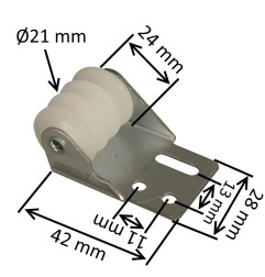 Rouleau de guidage pour tablier