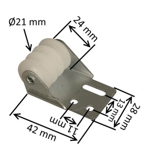 Rouleau de guidage pour tablier