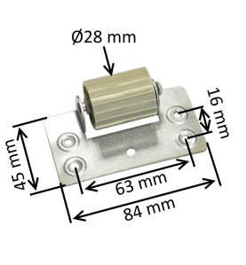 Rouleau de guidage pour tablier Ø 30 mm 6A3.3402