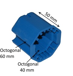 Adaptateur octogonal 60 mm pour treuil à cliquet octo 40 mm