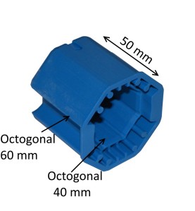 Adaptateur octogonal 60 mm pour treuil à cliquet octo 40 mm