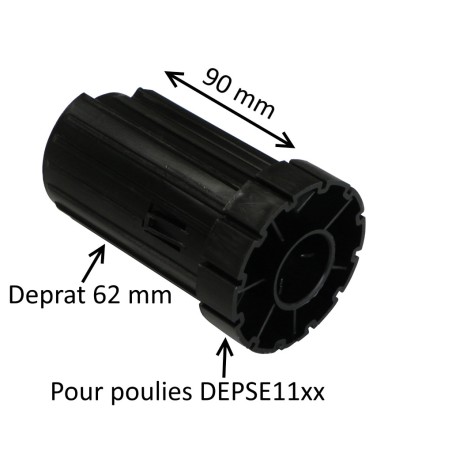 Embout rond Ø 62 mm pour poulie DEPSE11xx