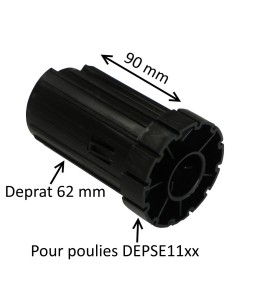 Embout rond Ø 62 mm  pour poulie DEPSE11xx