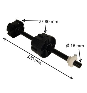 Embout télescopique pour tube ZF80 avec tige 16 mm