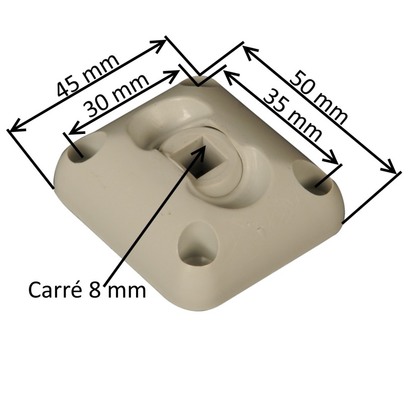 Guide à rotule pour tige carrée 8 mm ZFD123