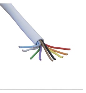 Câble 10x0,22mm² souple blanc - Vendu au mètre