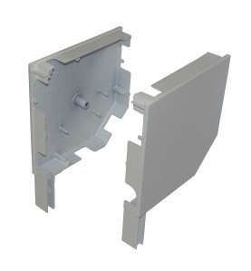 Paire de joue 137 mm ALU RENO ZF Blanc RAL9010