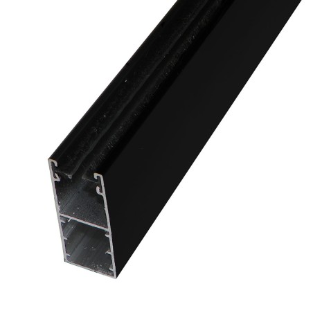 Coulisse RENO 53x22 mm noir RAL9005 (1 mètre)