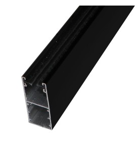 Coulisse RENO 53x22 mm noir RAL9005 (1 mètre)