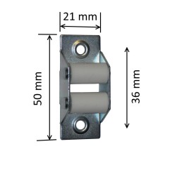 Guide de sangle acier pour sangle 12 à 15 mm