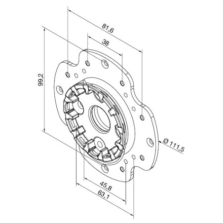 Support aluminium TTGO pour joue ZF