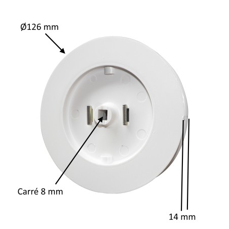 Poulie pour sangle Ø126 mm et volet roulant